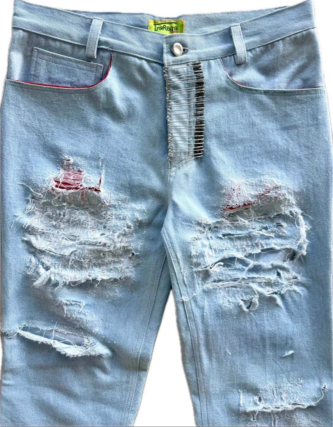 “ SHREDDED ICE “ FLARE DENIMS