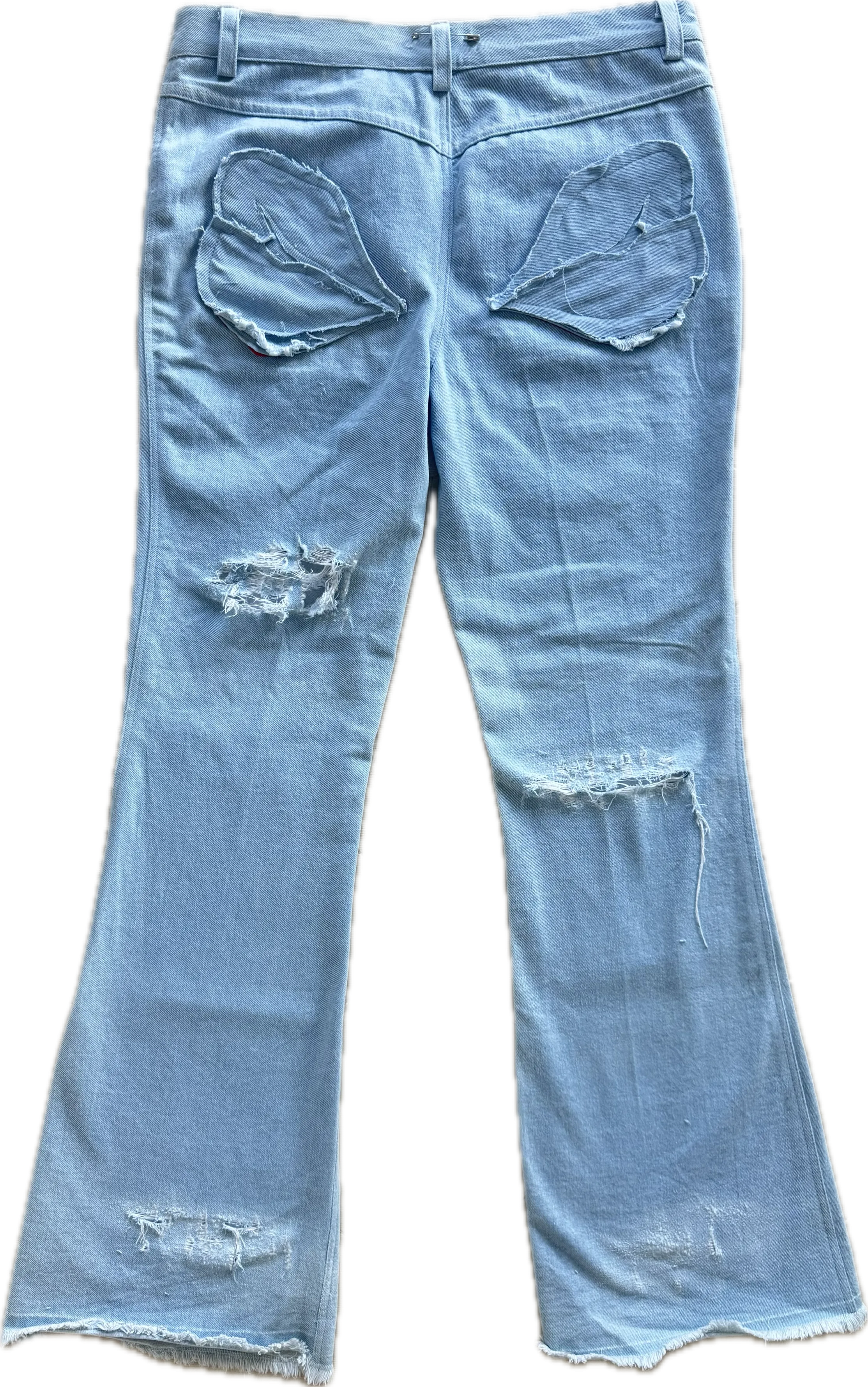 “ SHREDDED ICE “ FLARE DENIMS