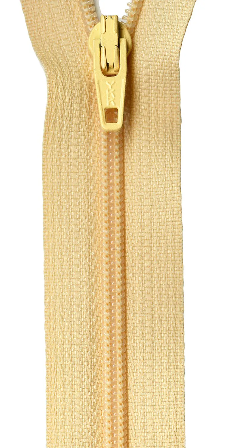 14" Zipper in Buttercream
