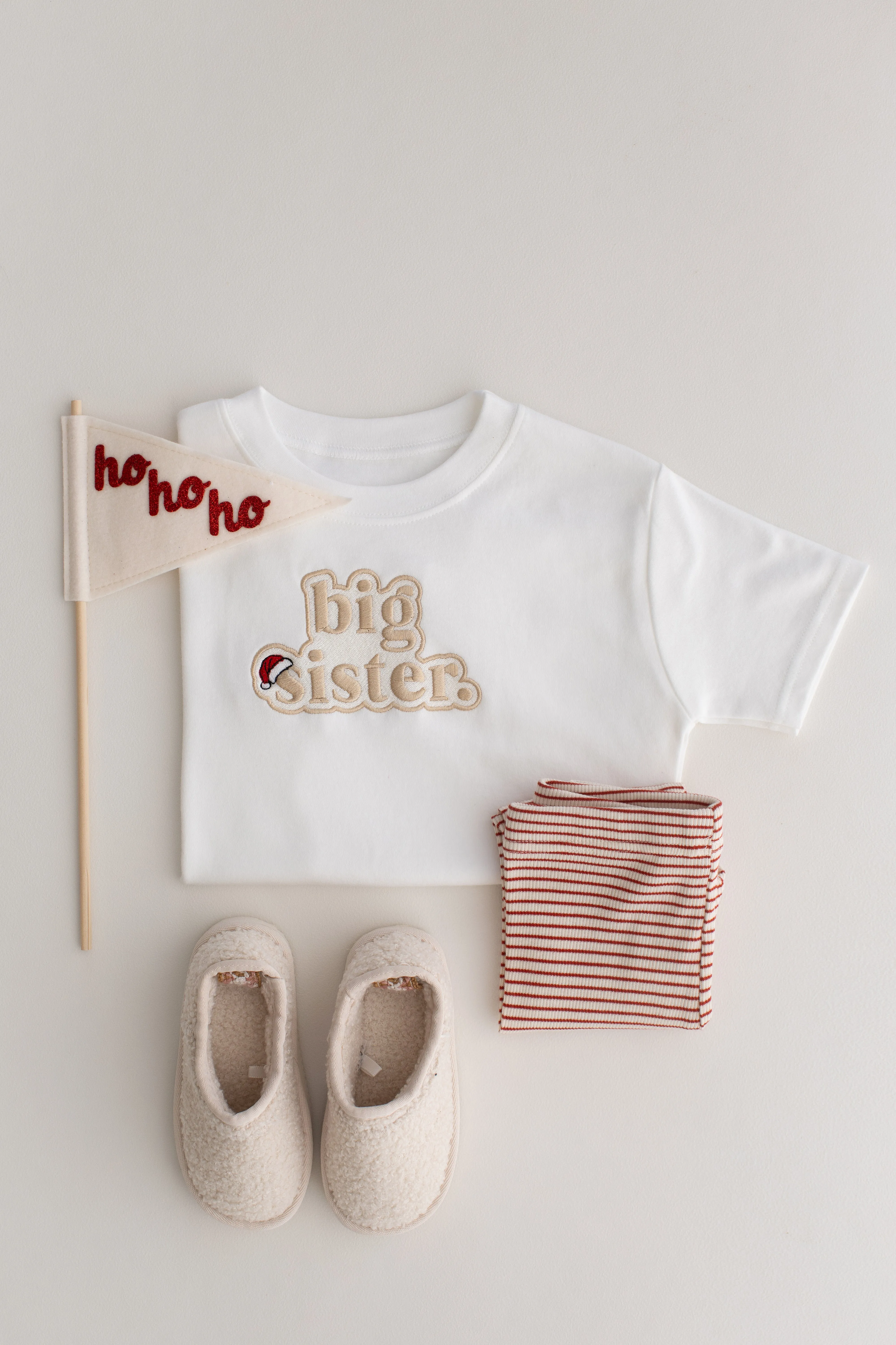 2024 Thin Red & Cream Stripe Leggings