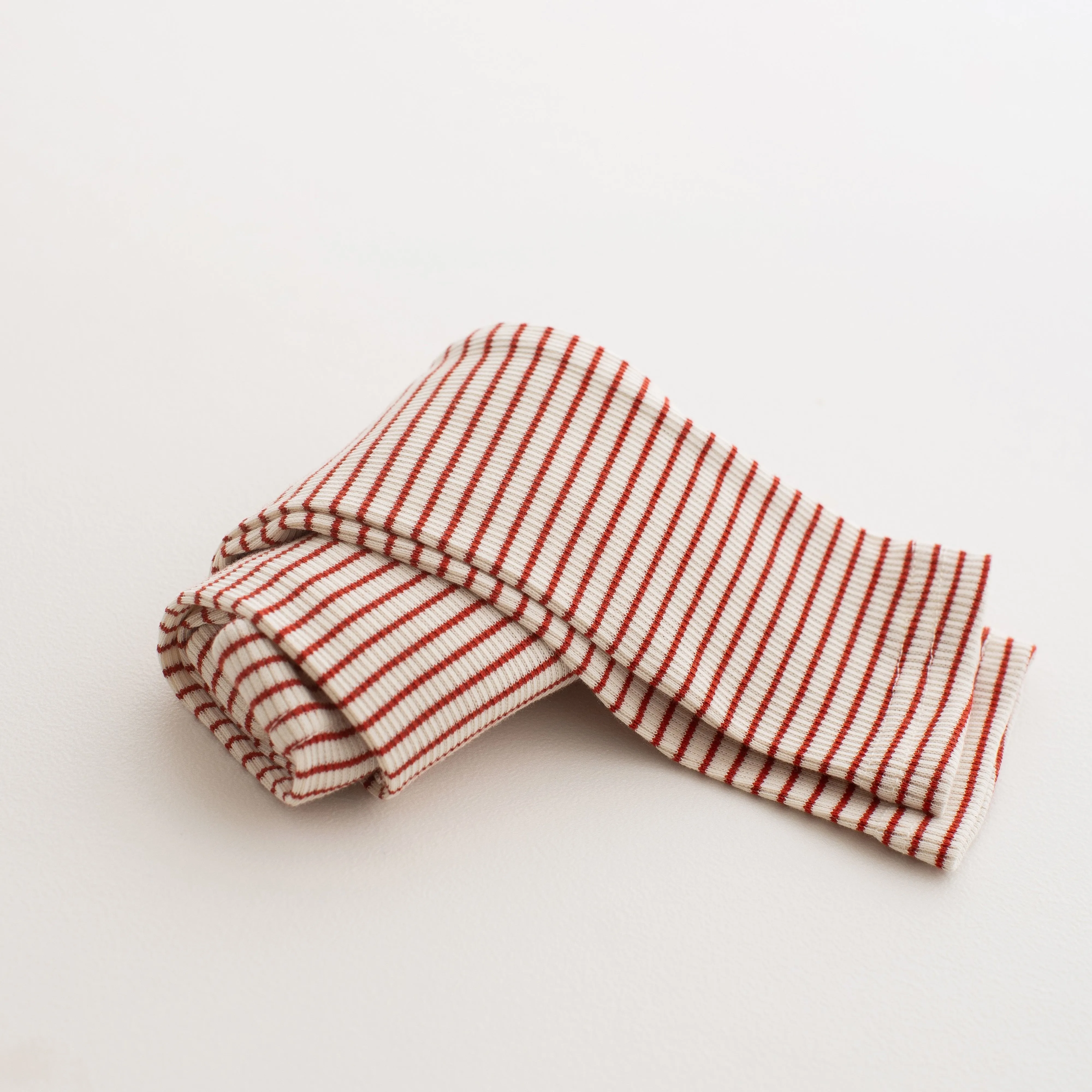 2024 Thin Red & Cream Stripe Leggings
