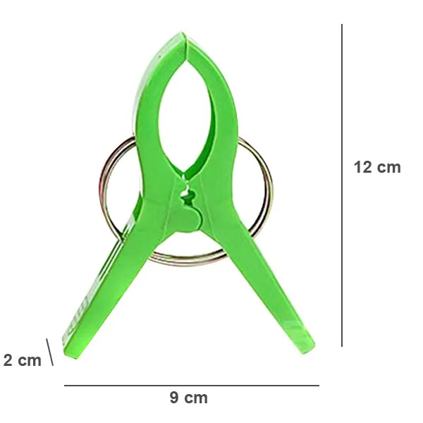 8 Pcs Plastic Color Clothes Pegs Beach Towel Clamp Laundry Clothes Pins Large Size Drying Racks Retaining Clip Organization
