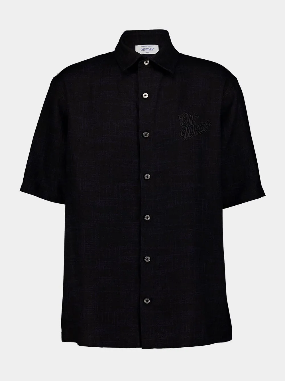90s Linen Bowling Shirt