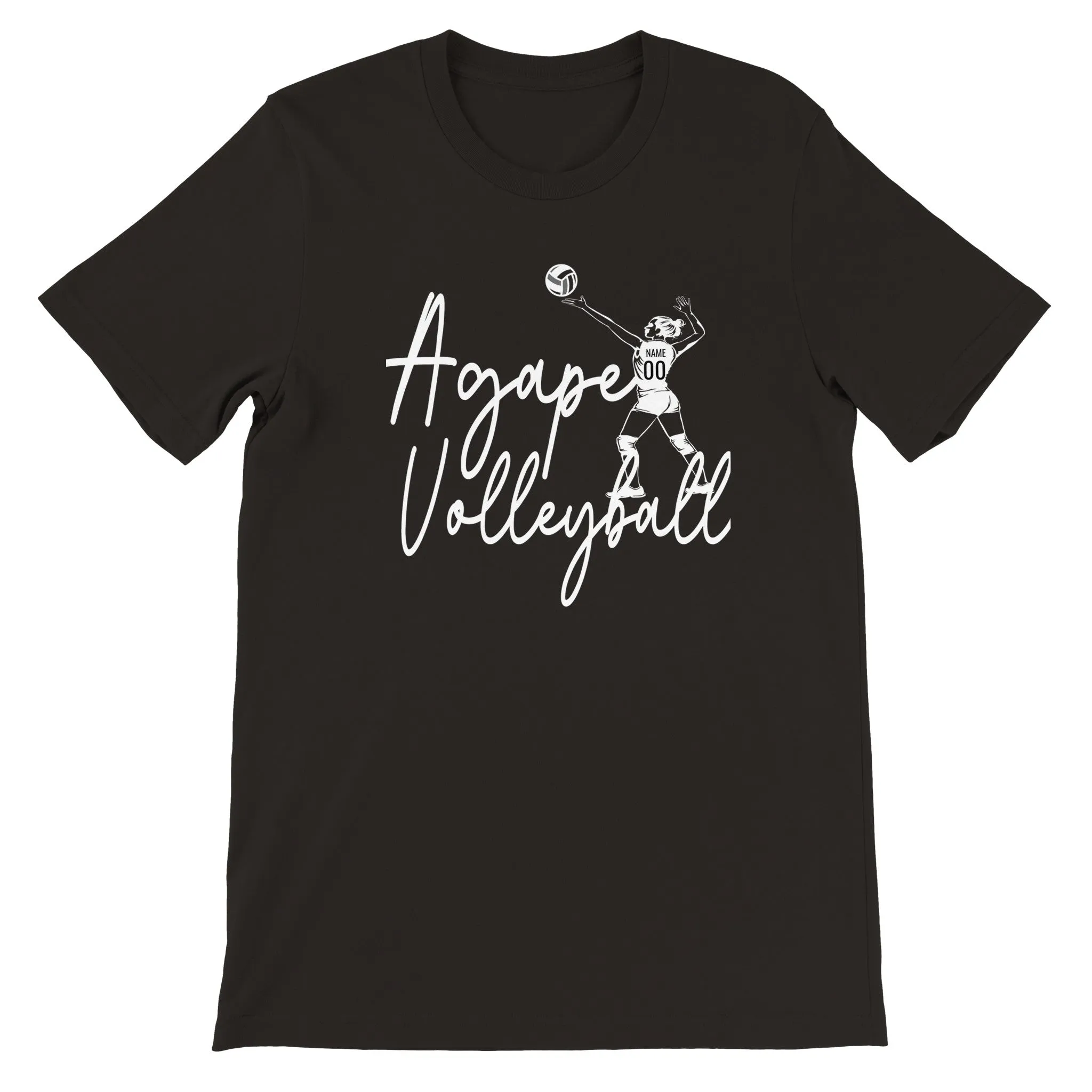 Agape Volleyball - Personalized Premium Unisex Crewneck T-shirt