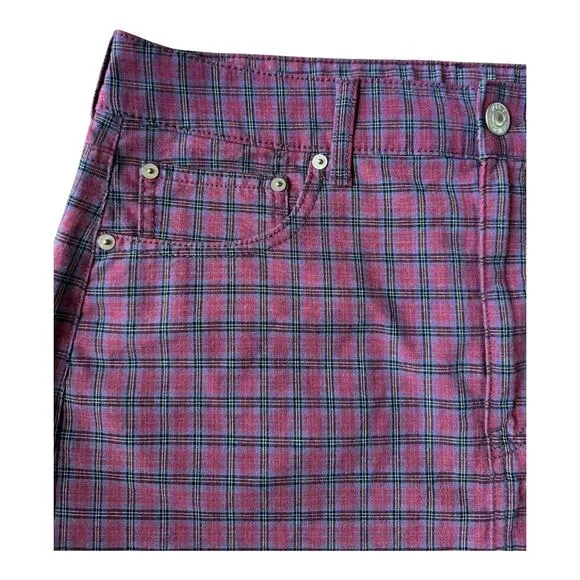American Eagle High Rise Mini stretch skirts plaid black bundle of 2 size 12