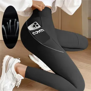 Athletic Aura™ | Women's High Waist Sports Leggings | Moisture-Wicking Fabric, Side Pocket & Stretchy Fit