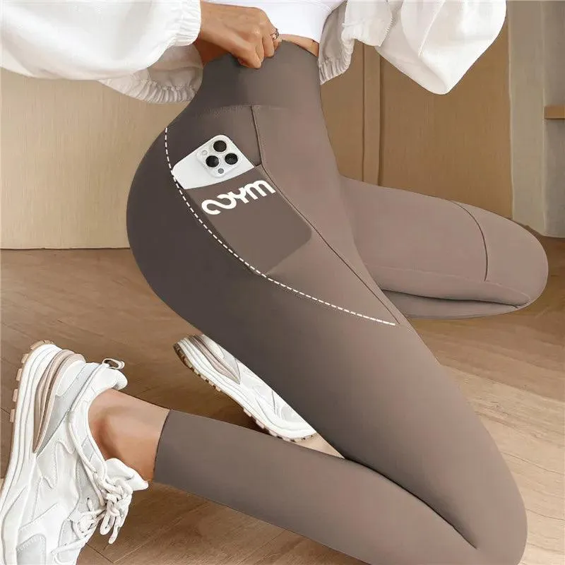 Athletic Aura™ | Women's High Waist Sports Leggings | Moisture-Wicking Fabric, Side Pocket & Stretchy Fit