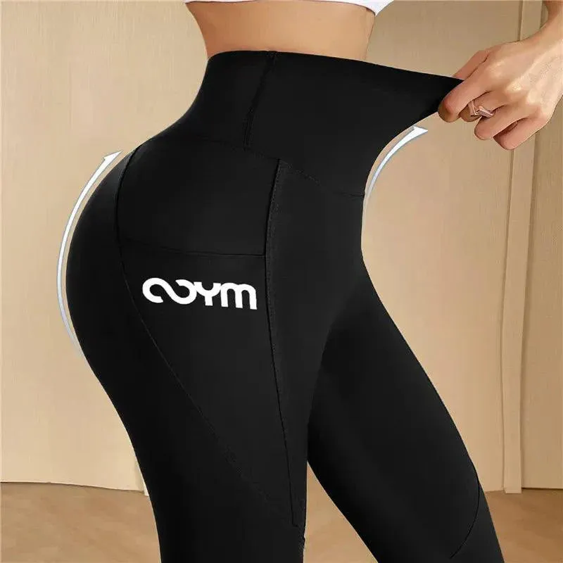 Athletic Aura™ | Women's High Waist Sports Leggings | Moisture-Wicking Fabric, Side Pocket & Stretchy Fit