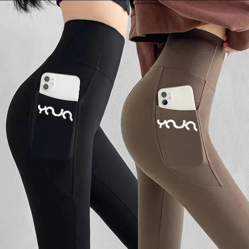 Athletic Aura™ | Women's High Waist Sports Leggings | Moisture-Wicking Fabric, Side Pocket & Stretchy Fit
