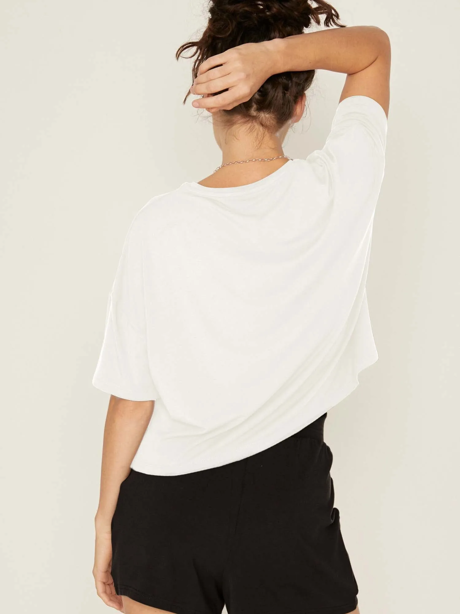Bamboo Lounge Tee - Cream