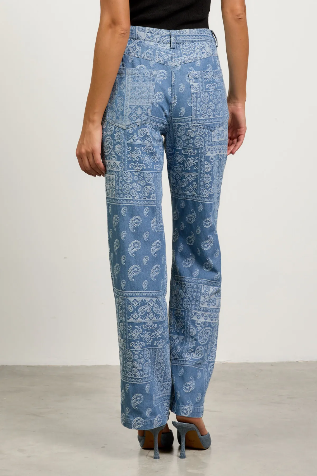 Bandana Printed Denim