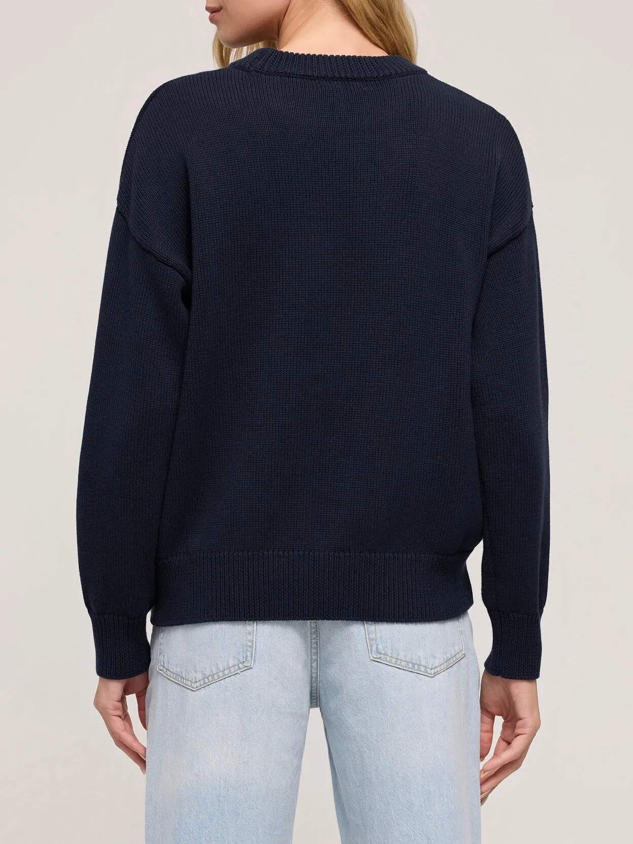 Beach Boyfriend Sweater - Navy