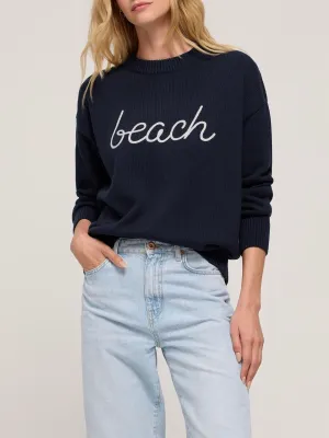 Beach Boyfriend Sweater - Navy