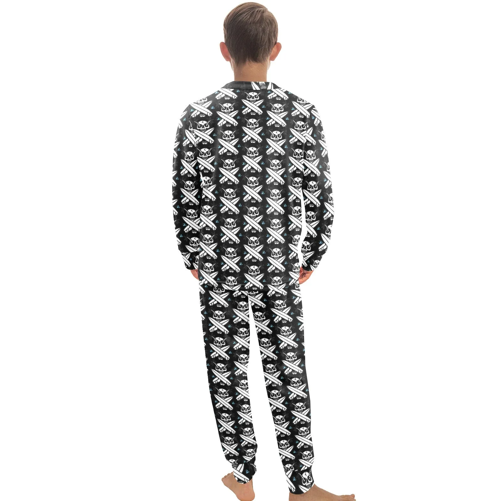 Big Boys' Crew Neck Long Pajama Set