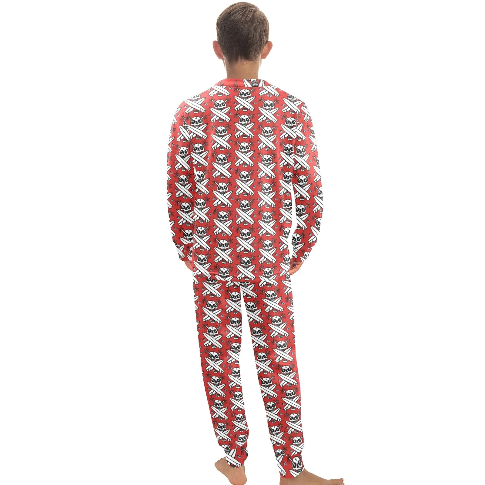 Big Boys' Crew Neck Long Pajama Set
