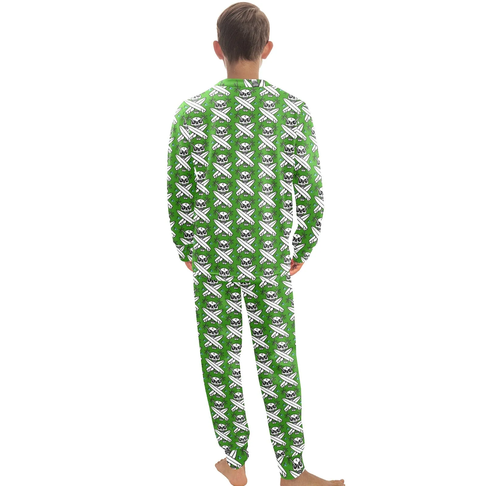 Big Boys' Crew Neck Long Pajama Set