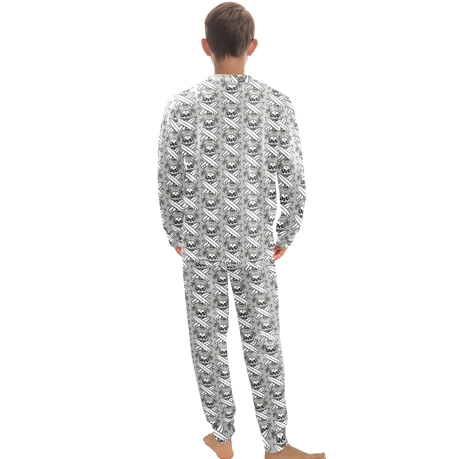 Big Boys' Crew Neck Long Pajama Set
