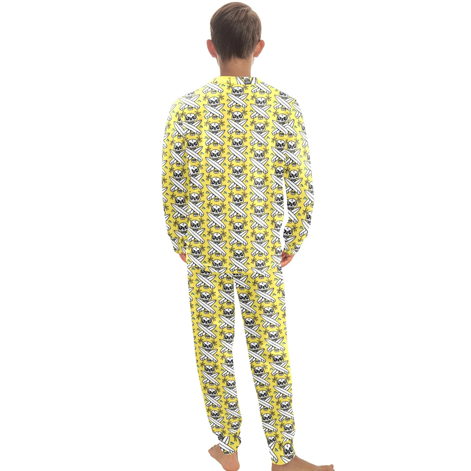 Big Boys' Crew Neck Long Pajama Set