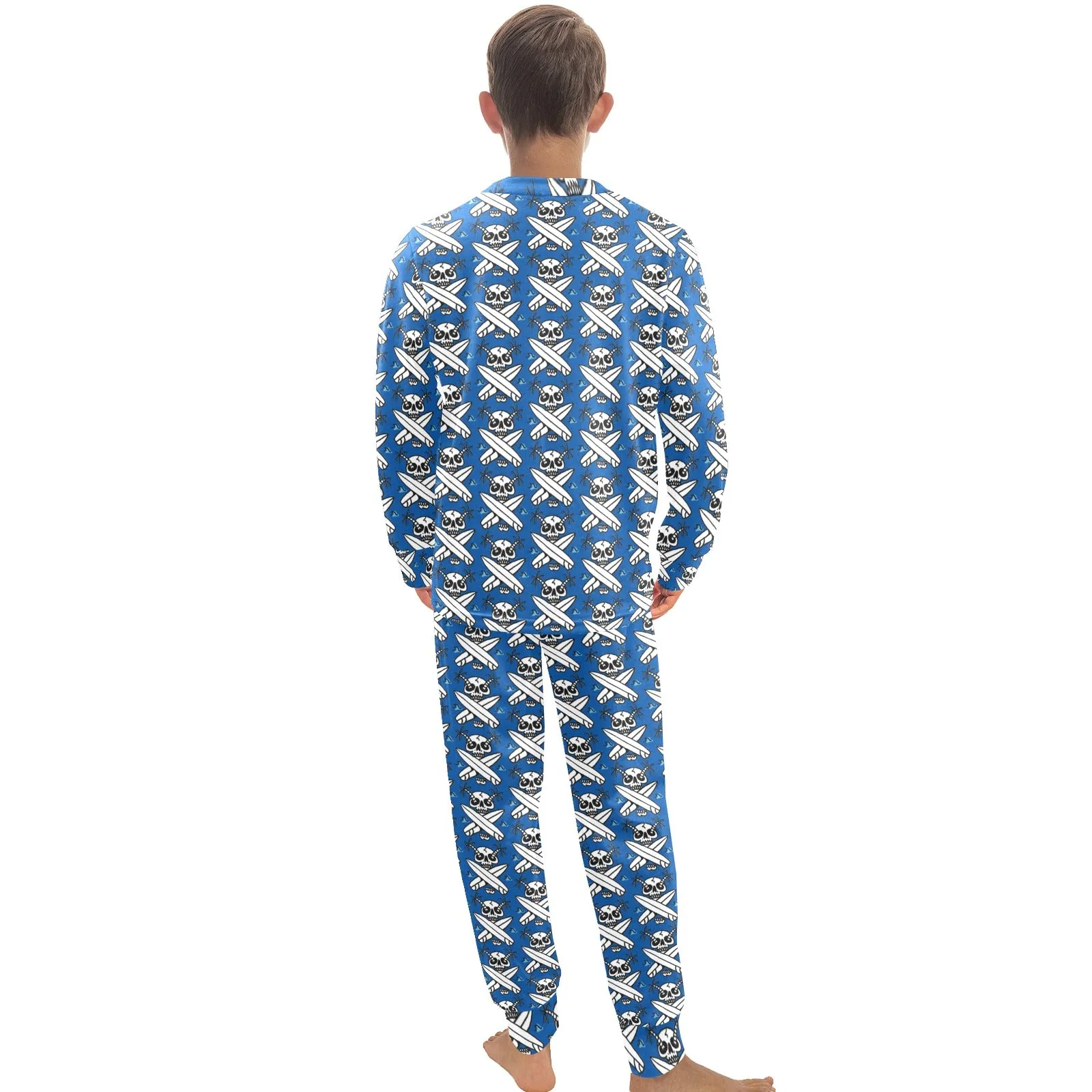 Big Boys' Crew Neck Long Pajama Set