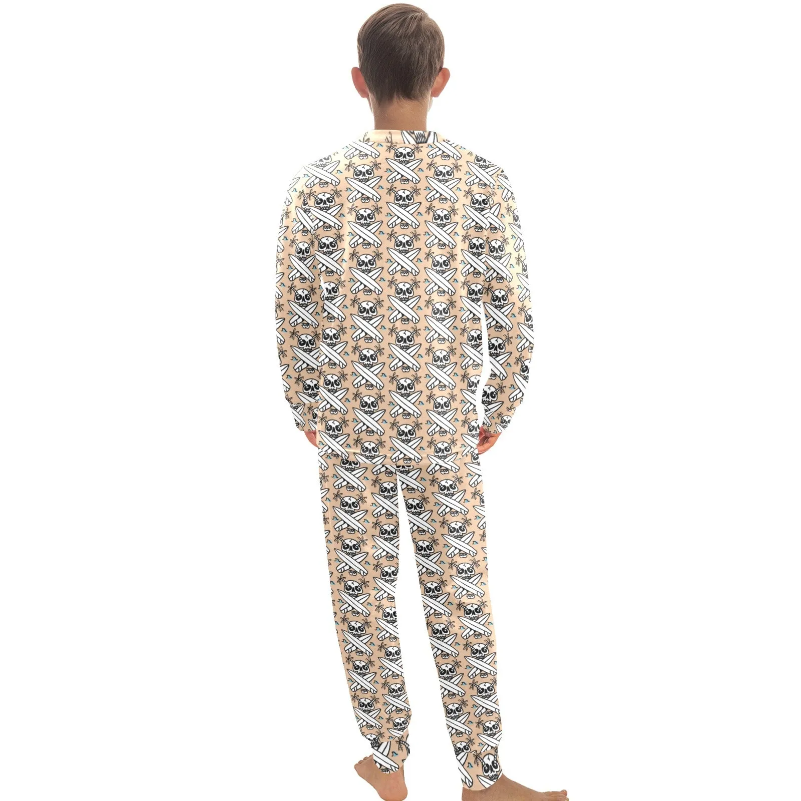 Big Boys' Crew Neck Long Pajama Set