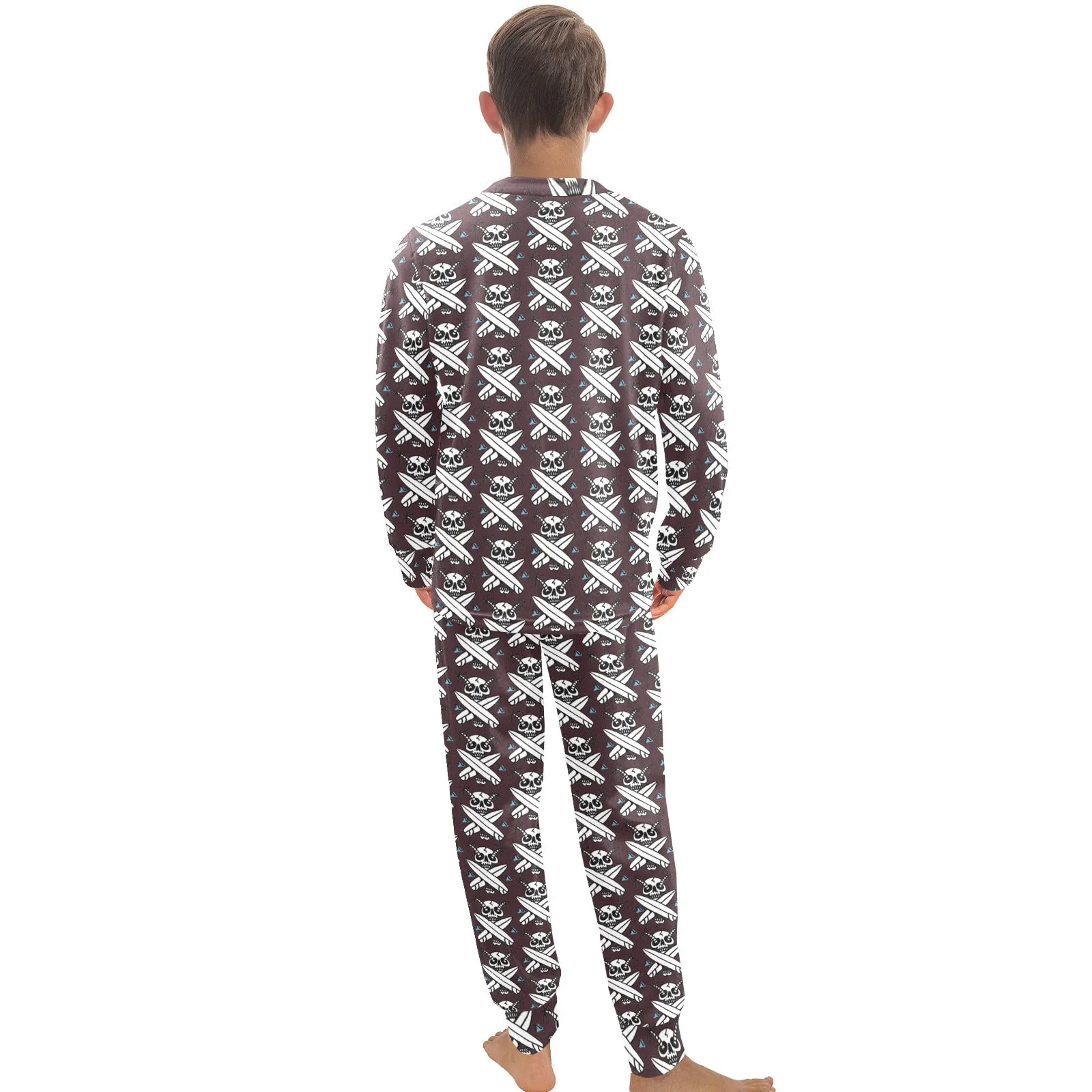 Big Boys' Crew Neck Long Pajama Set