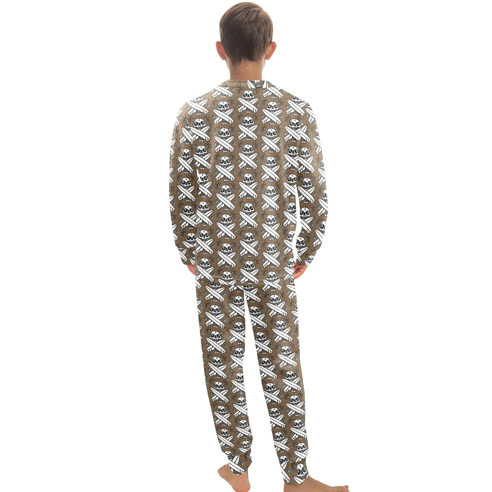 Big Boys' Crew Neck Long Pajama Set