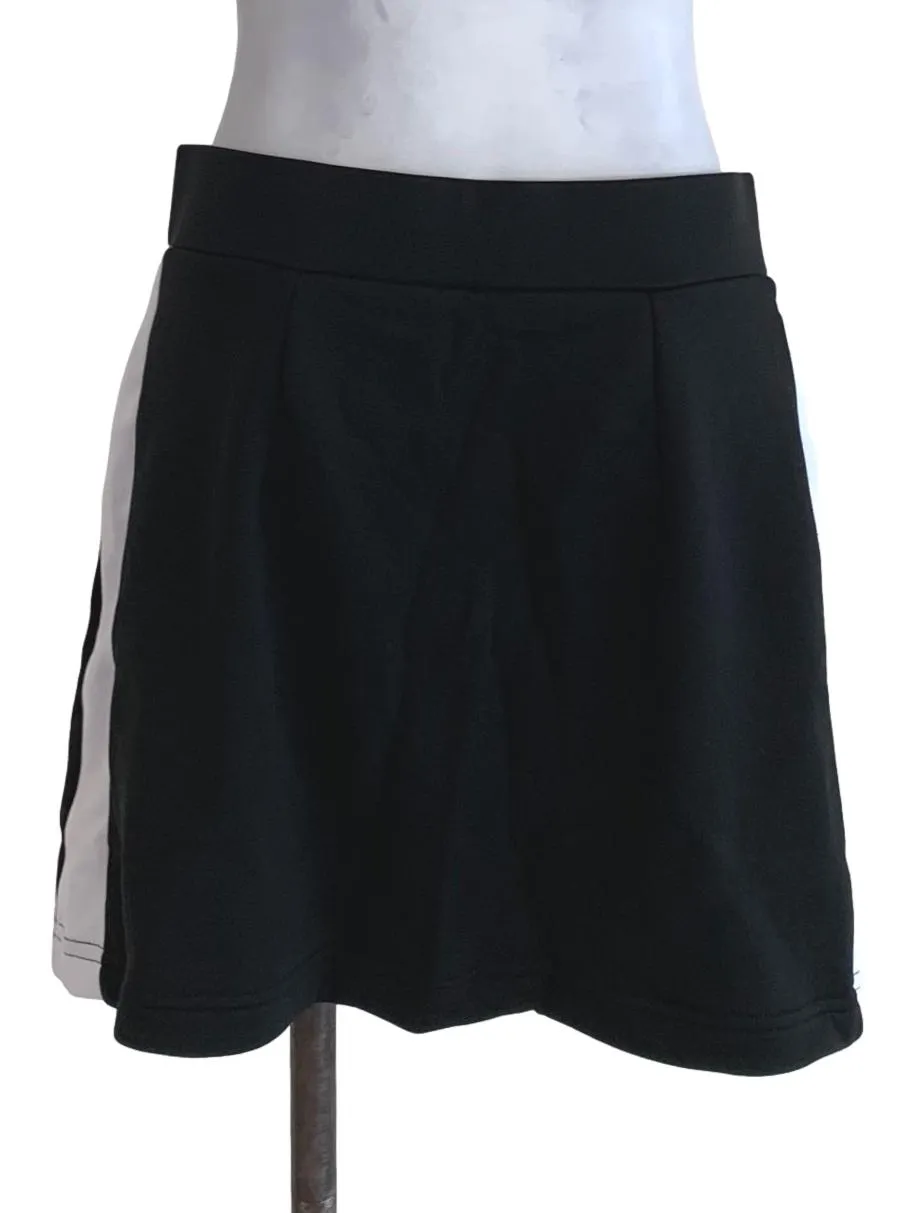 Black Plain Mini Skirt