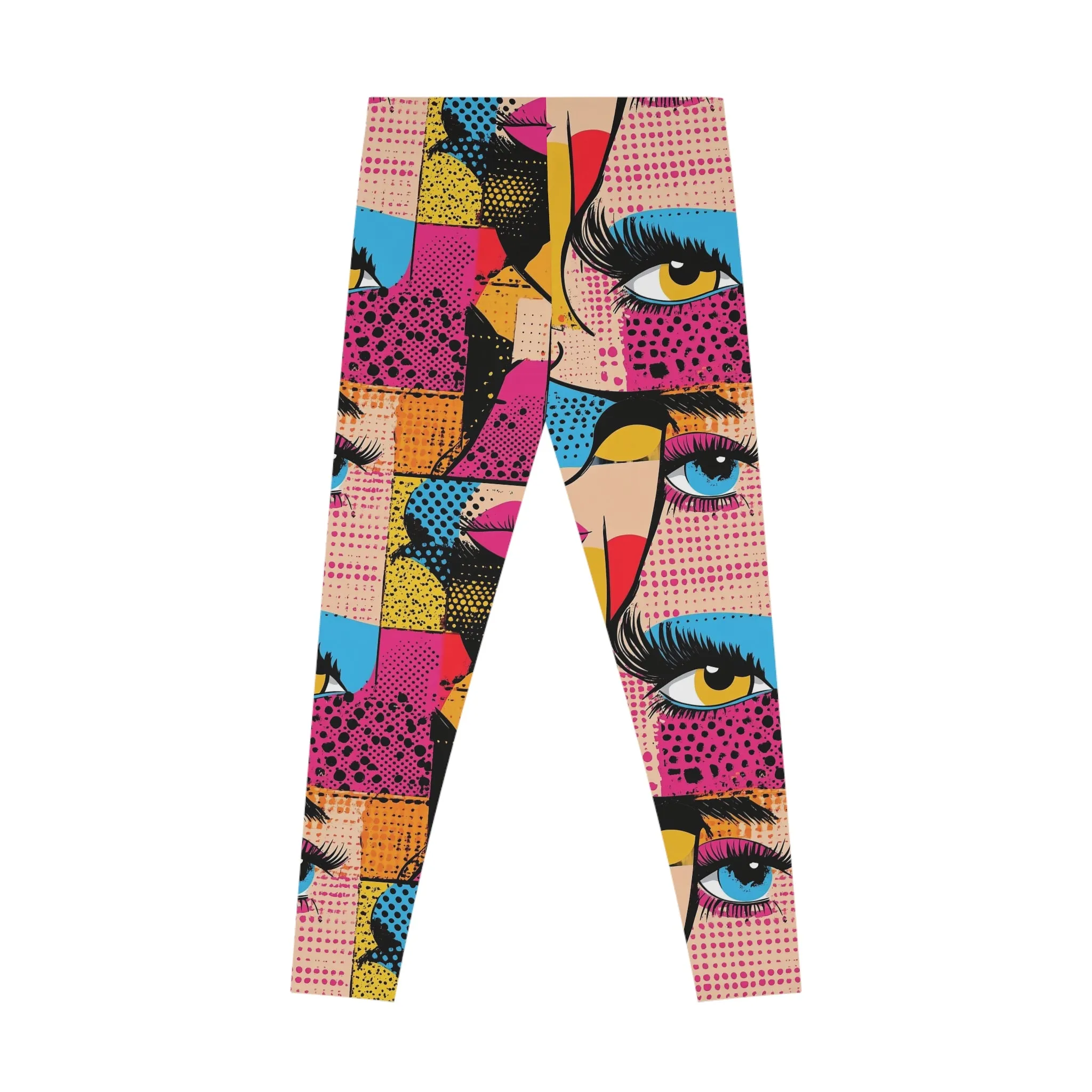 Bold Geometry Stretchy Leggings for Active Lifestyle & Everyday Comfort
