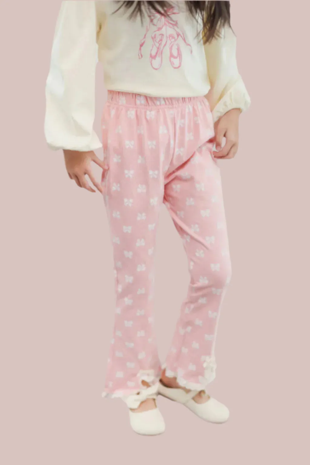 Bow Flared Pants