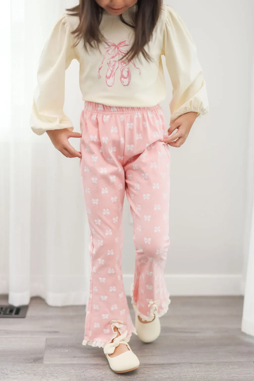 Bow Flared Pants
