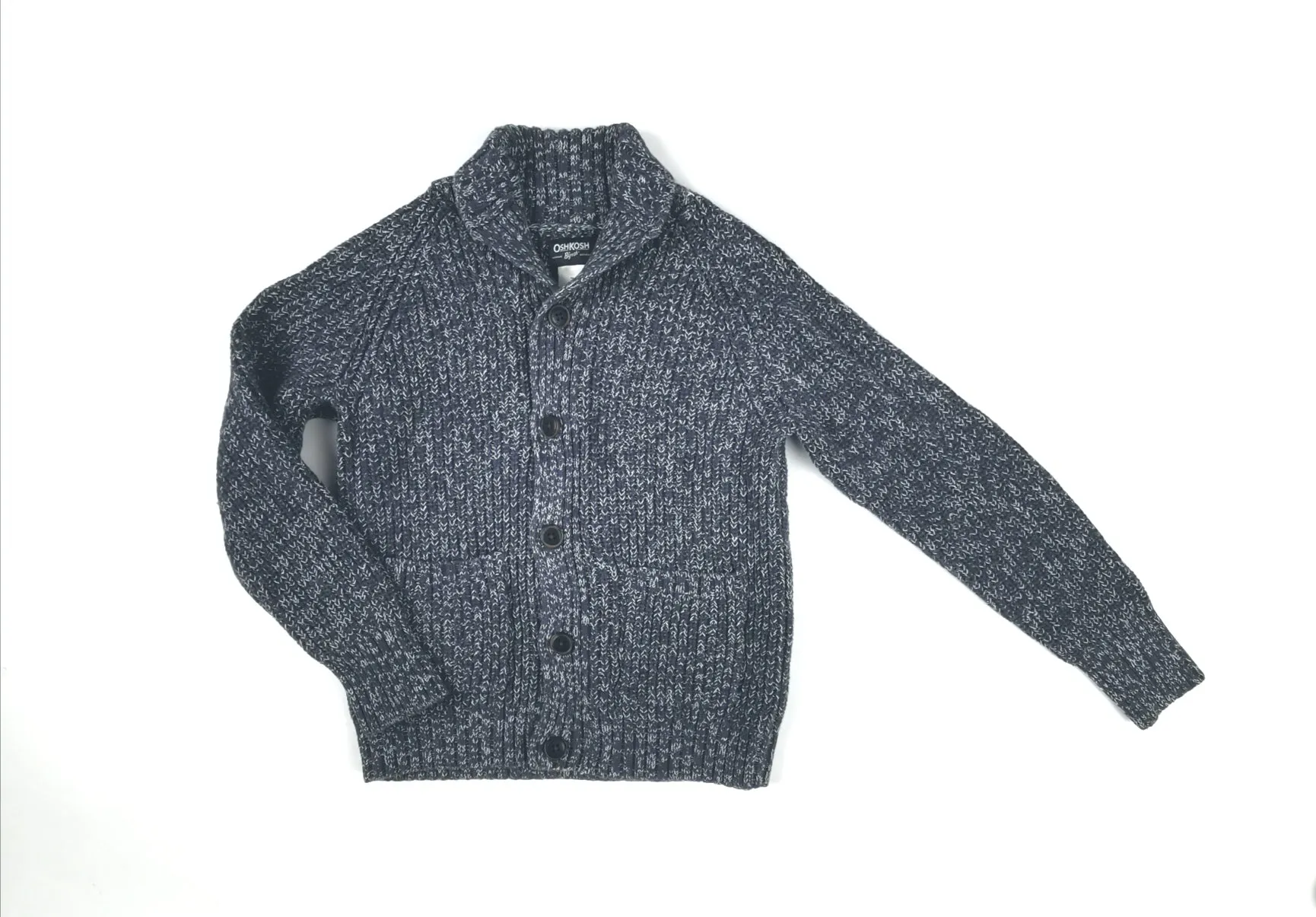 BOY SIZE 7 YEARS - OSHKOSH Thick Knit Dress Sweater EUC B41