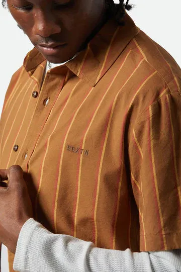 Brixton Cru Stripe Relaxed SS Shirt