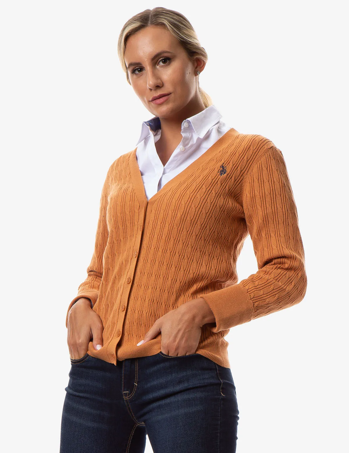 CABLE KNIT CARDIGAN