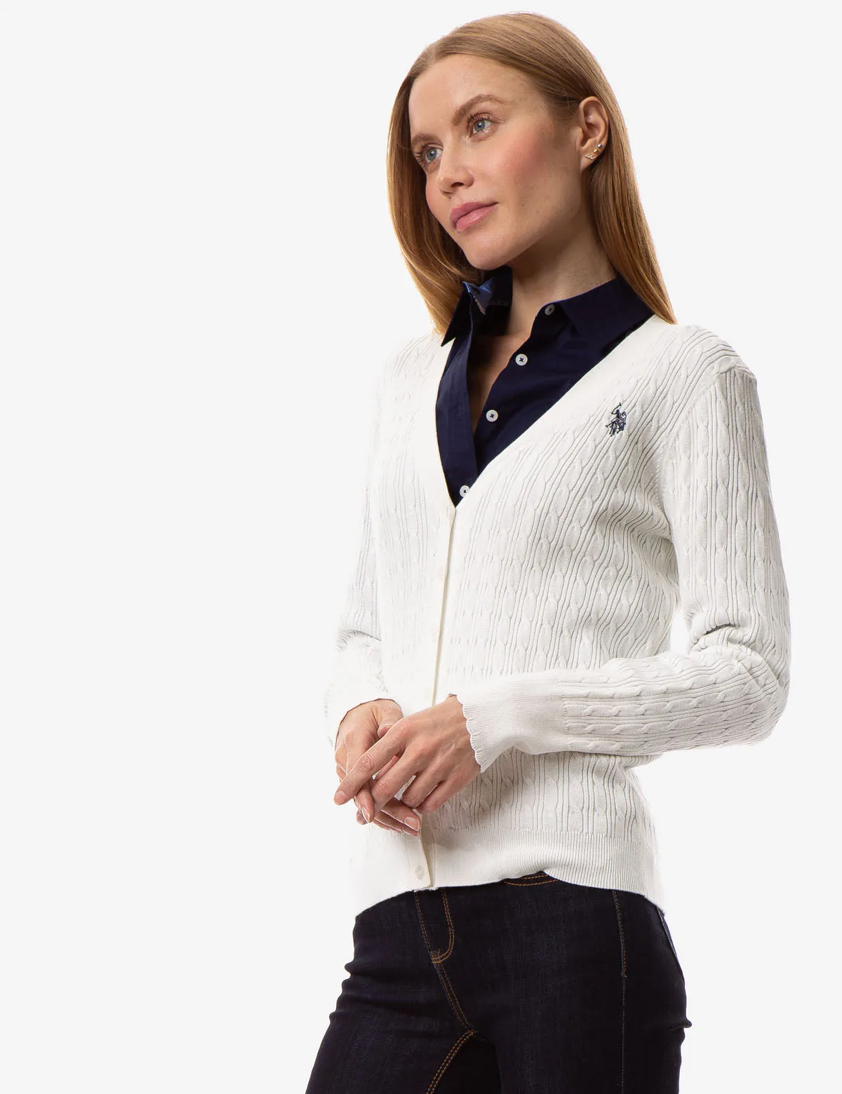 CABLE KNIT CARDIGAN