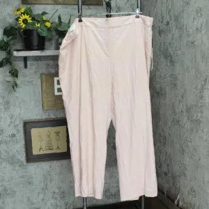 Calvin Klein Womens Plus Size Mid-Rise Straight-Leg Pants Petal Pink 24W