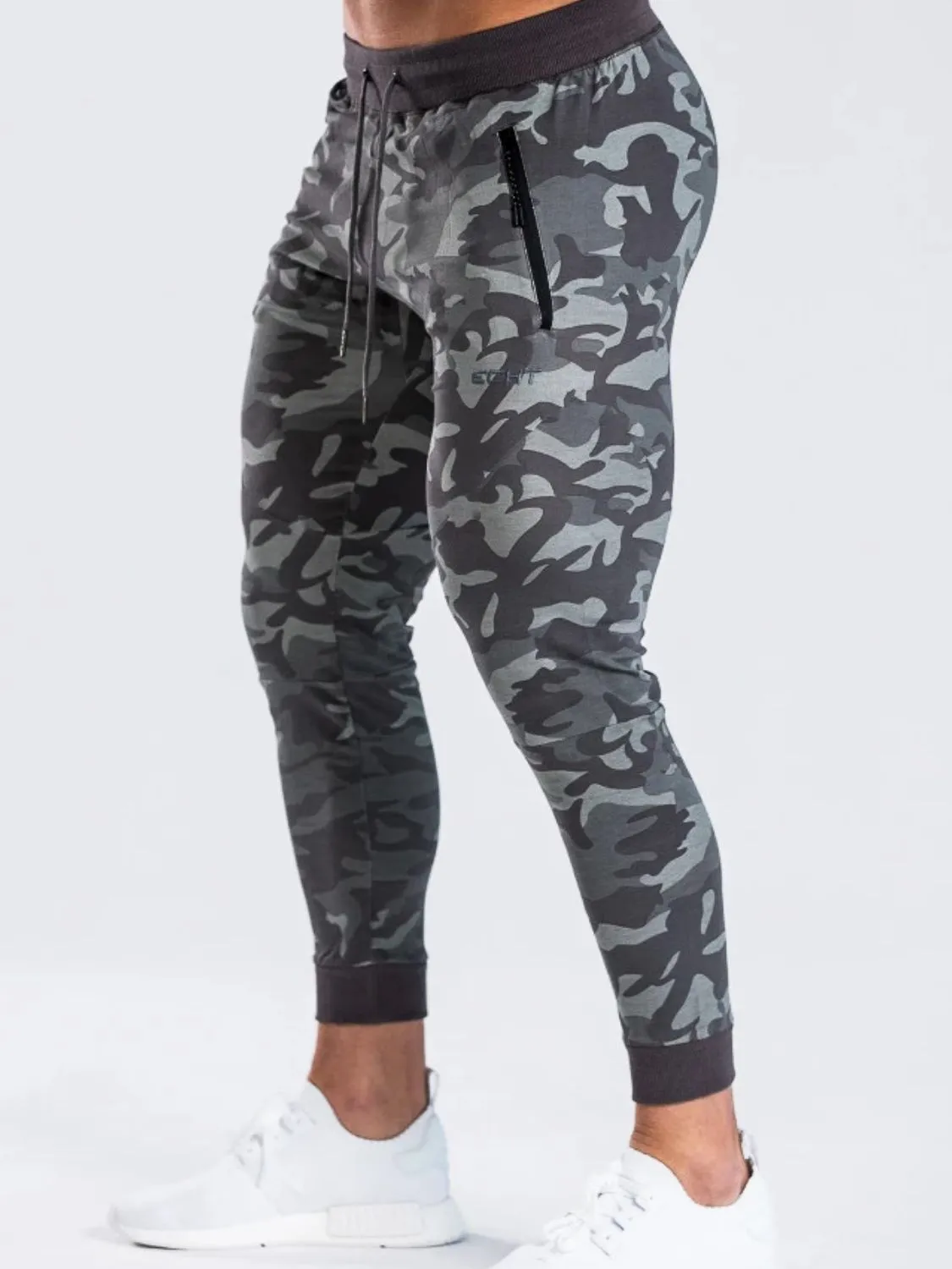 Camouflage Drawstring Active Pants
