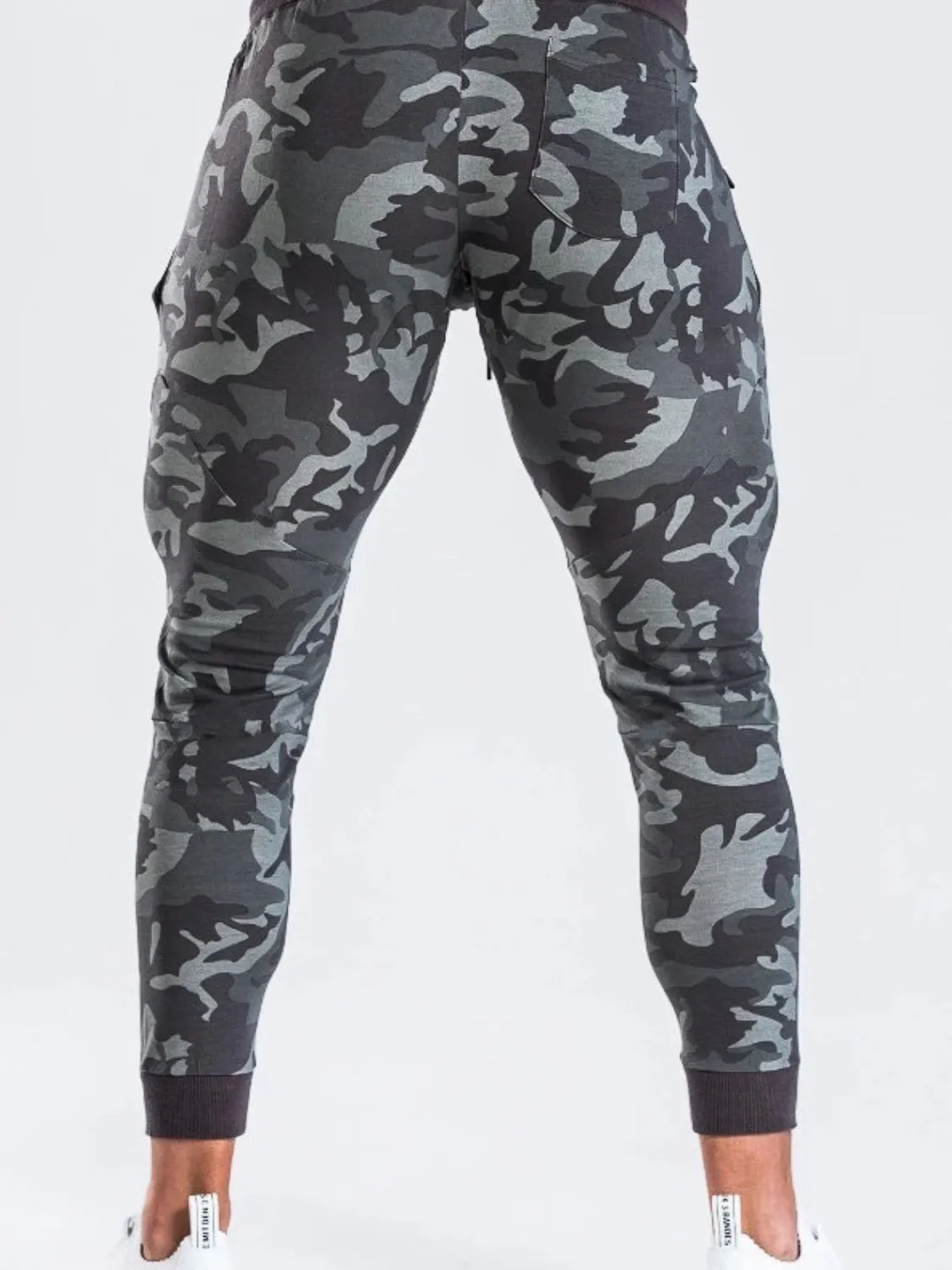 Camouflage Drawstring Active Pants