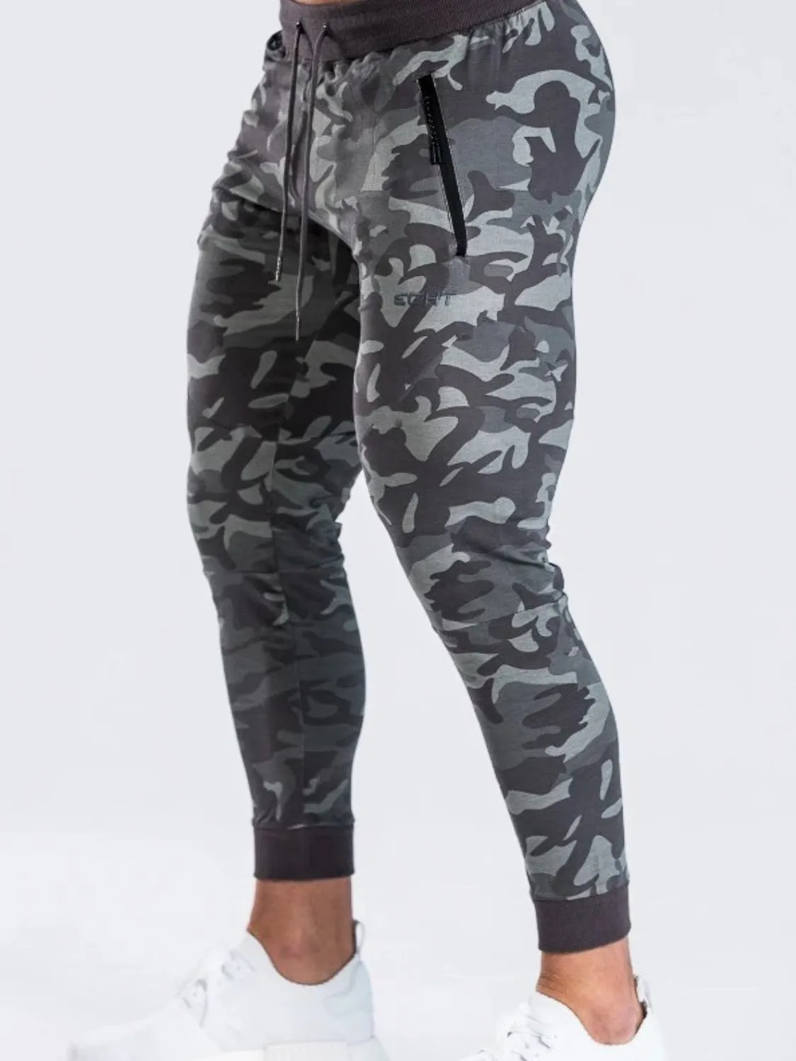 Camouflage Drawstring Active Pants