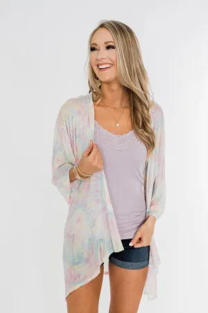 Can't Get Over You Tie Dye Kimono- Multi-Color