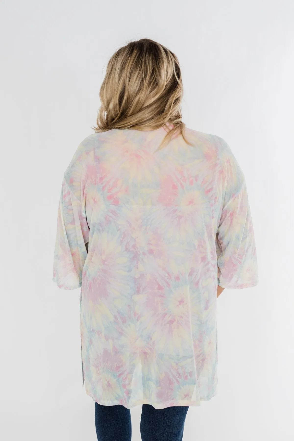 Can't Get Over You Tie Dye Kimono- Multi-Color