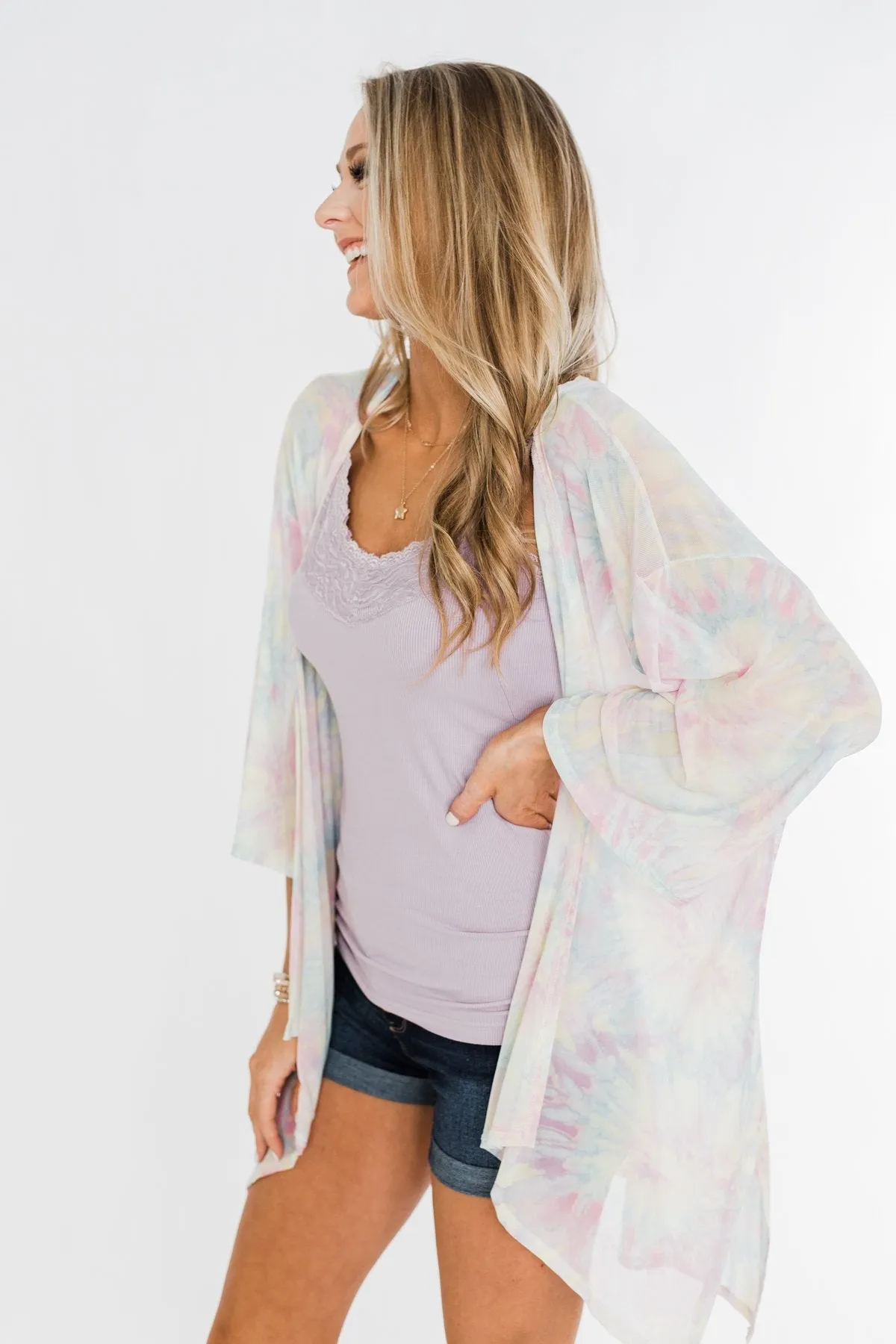 Can't Get Over You Tie Dye Kimono- Multi-Color