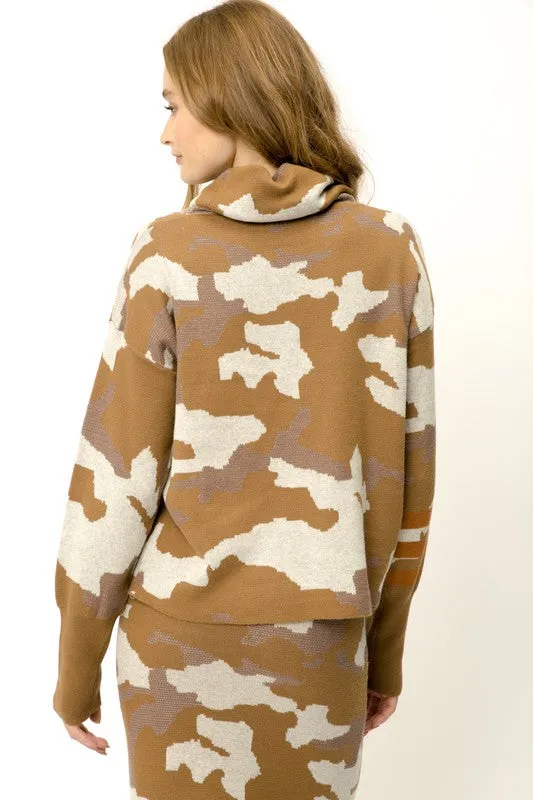 Carly Camo Pullover