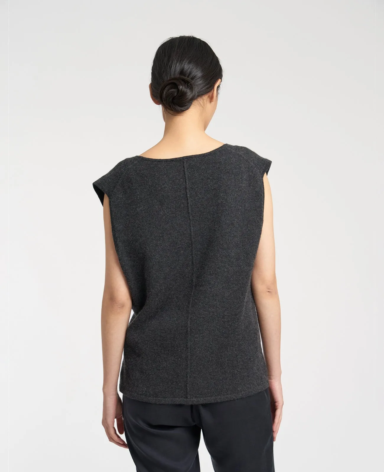 Cashmere Deep V-Neck Vest