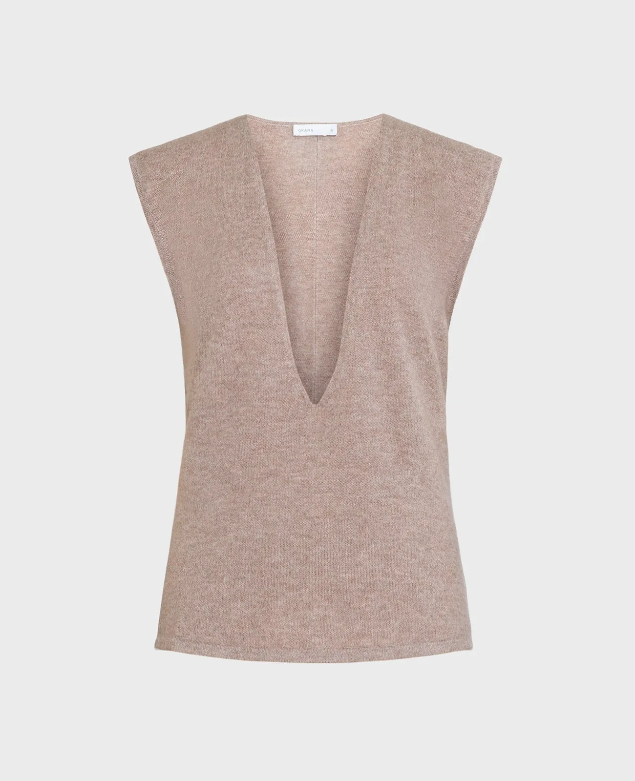 Cashmere Deep V-Neck Vest