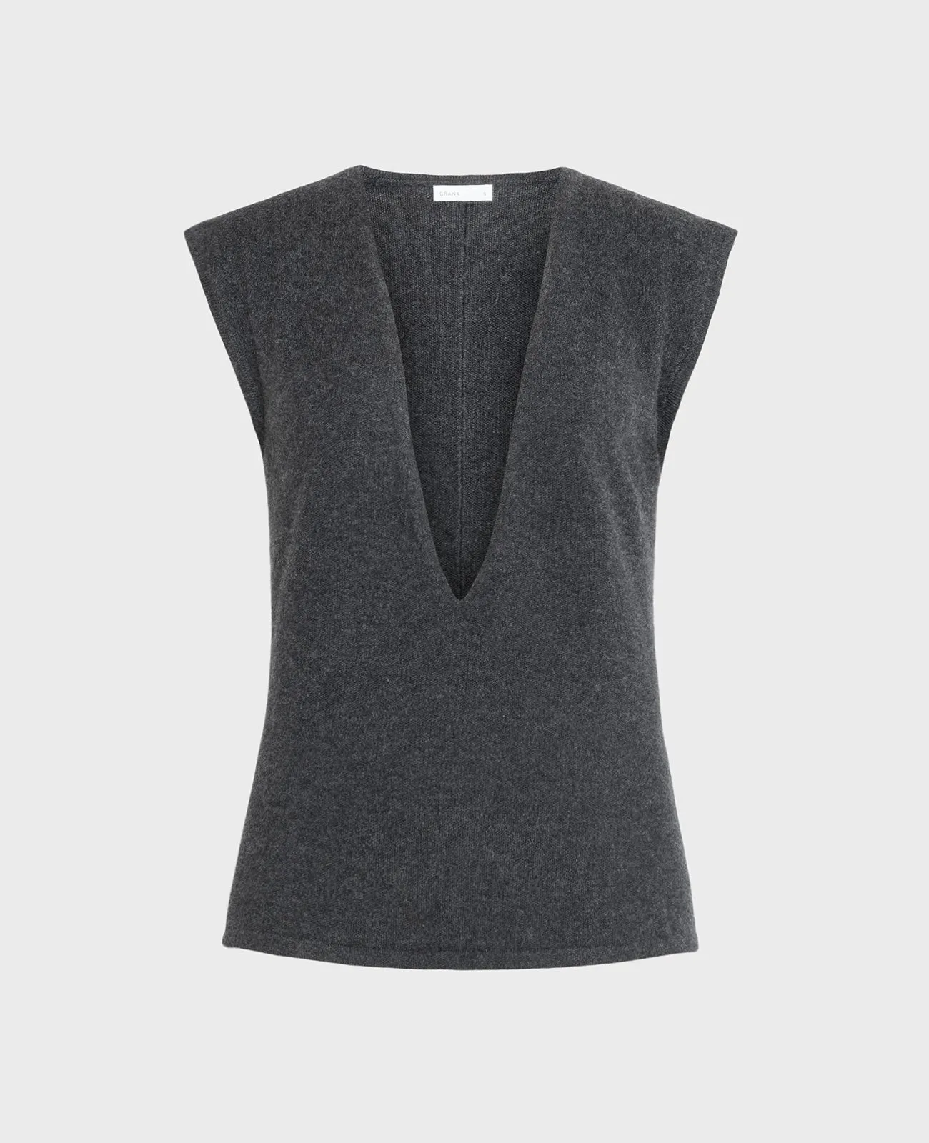 Cashmere Deep V-Neck Vest