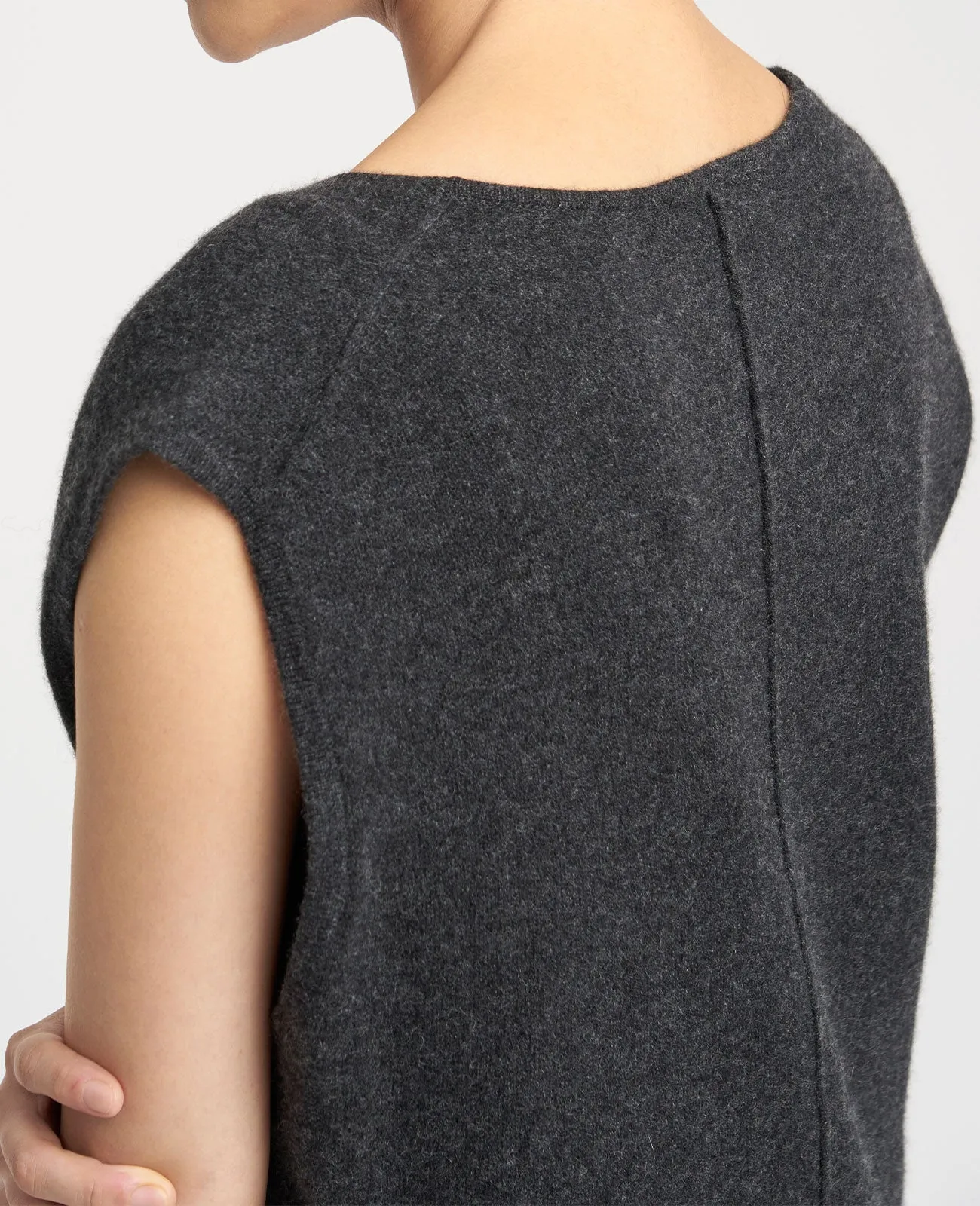Cashmere Deep V-Neck Vest