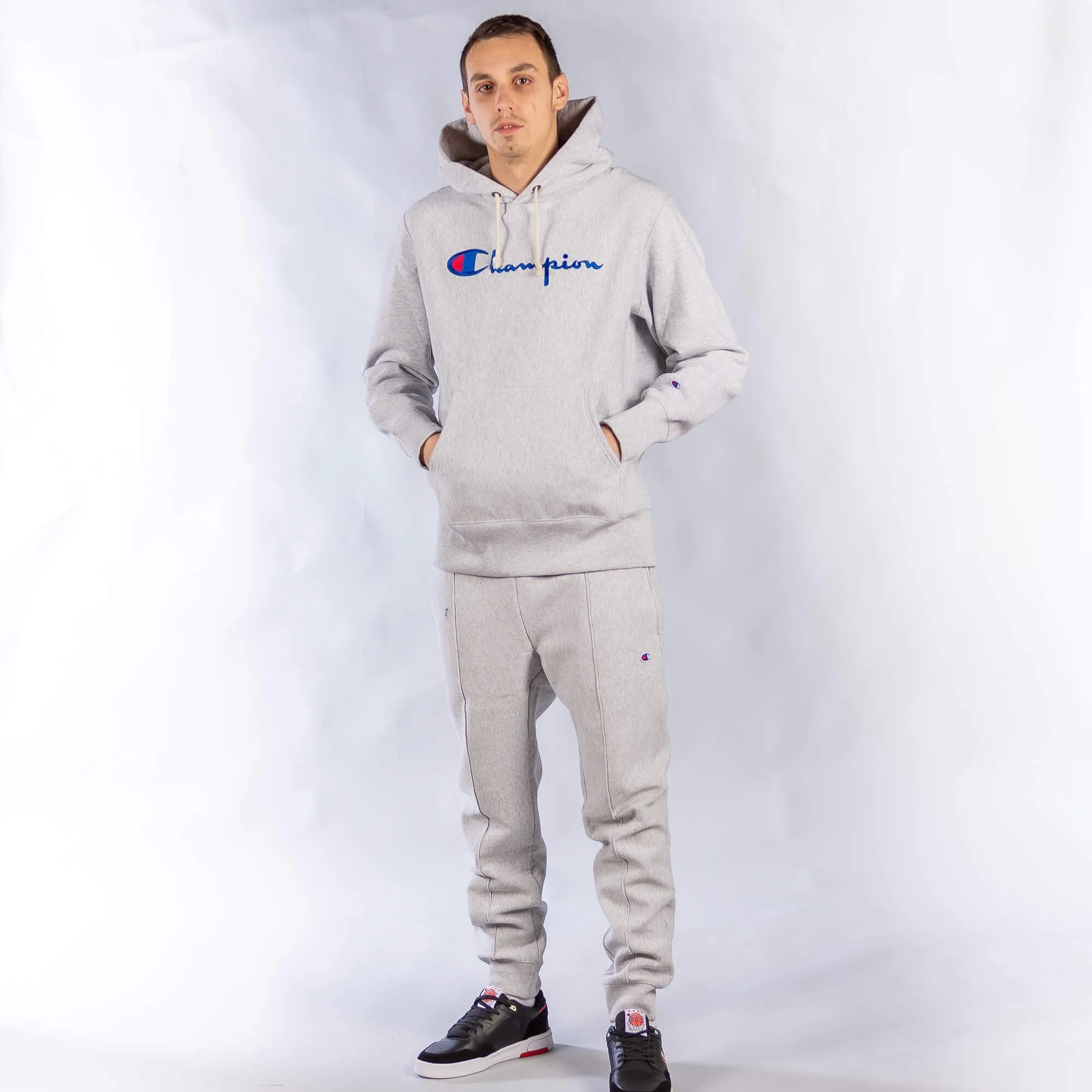 Champion Reverse Weave Rib Cuff Pants - Grey