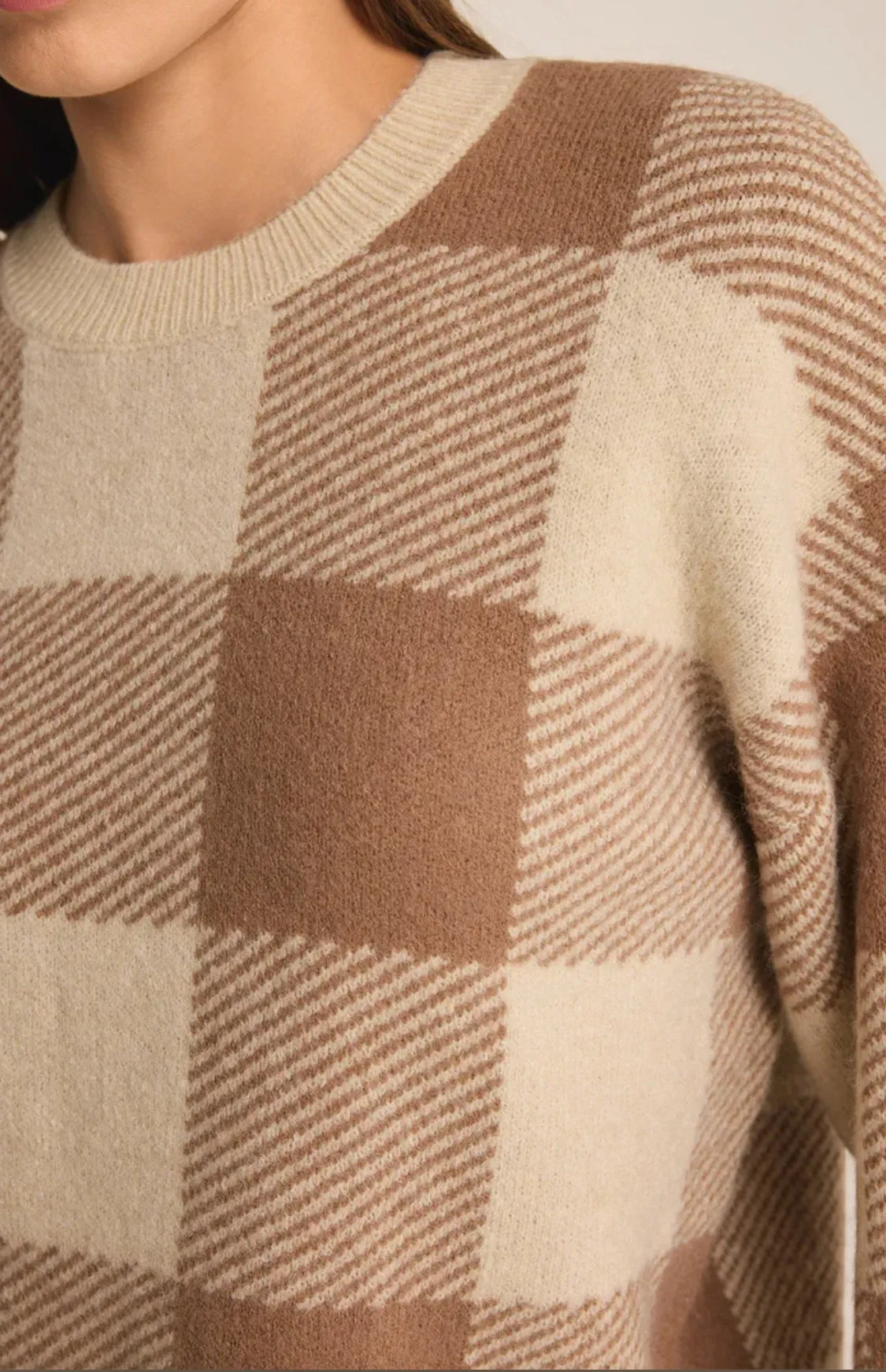 CHECK YOU LATER PLAID SWEATER / CAMPFIRE