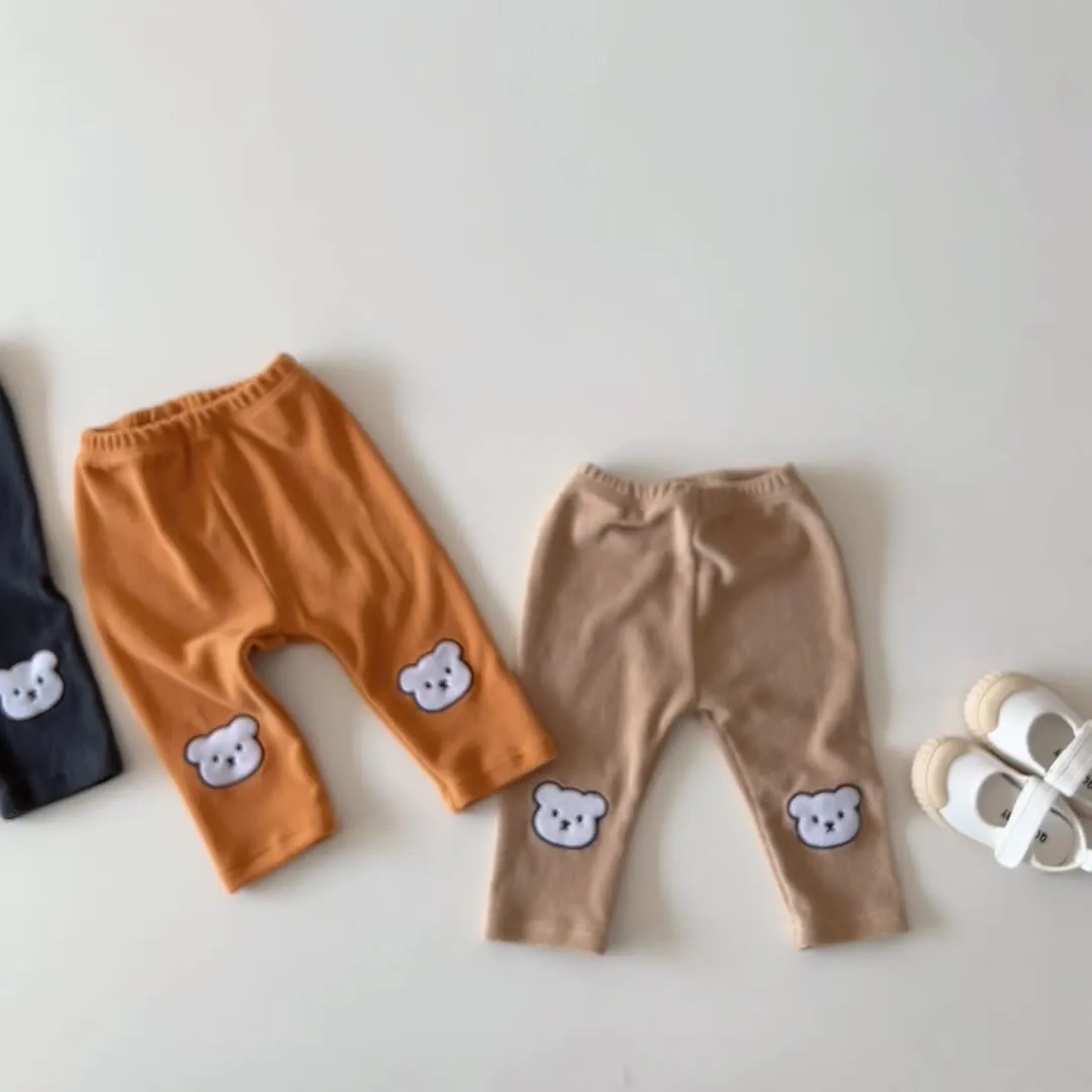 Children's Spring leggings baby spring velvet thin leggings baby trousers baby big PP pants