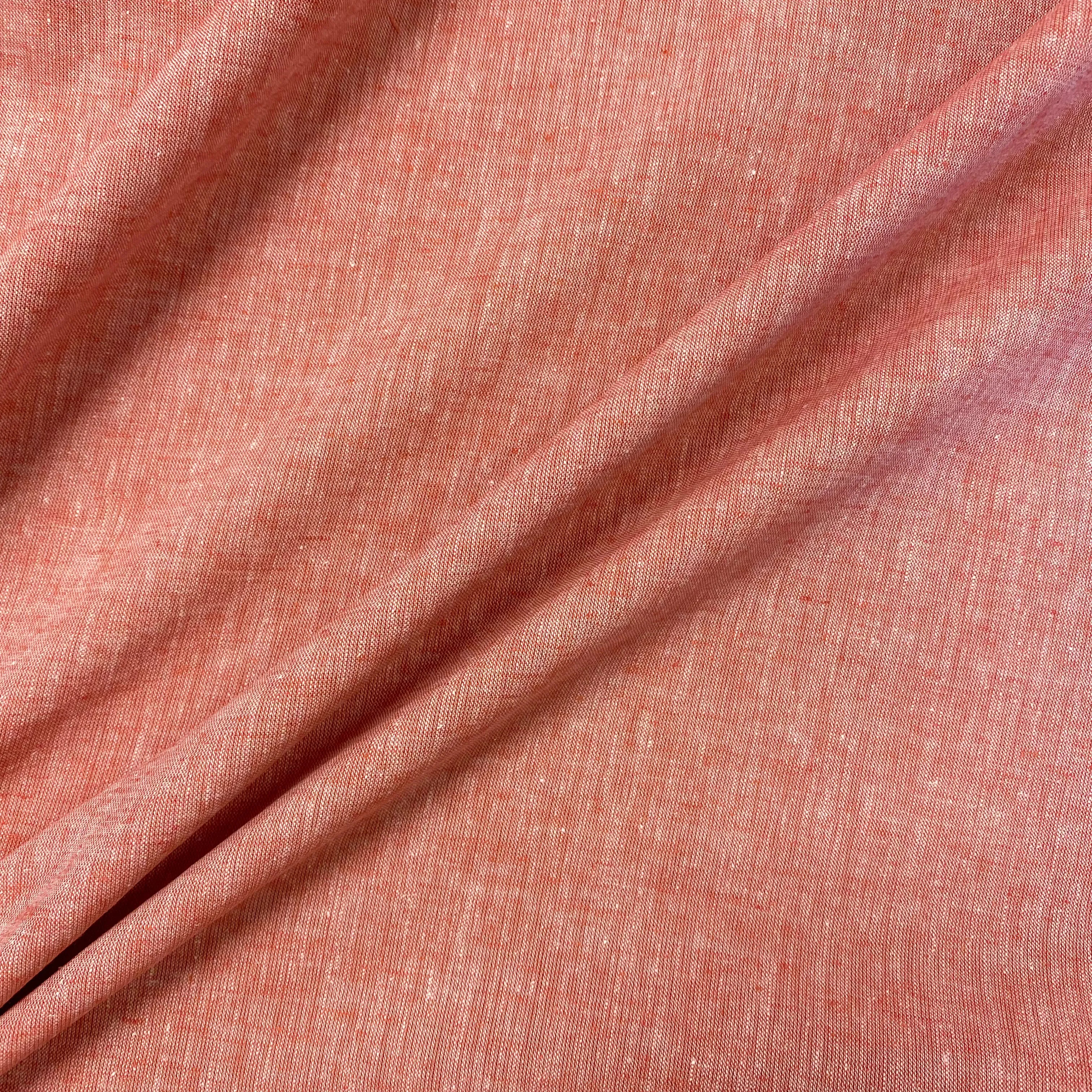 Chilli Linen & Cotton Slub Blend